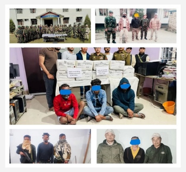 Several suspects including militants arrested in Manipur