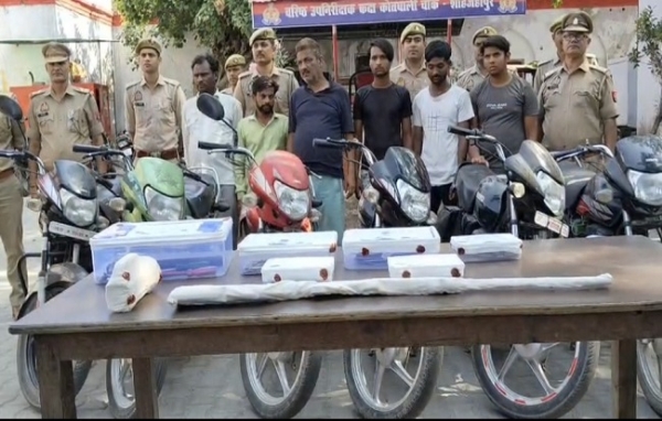 Six accused of inter-district vehicle theft gang arrested