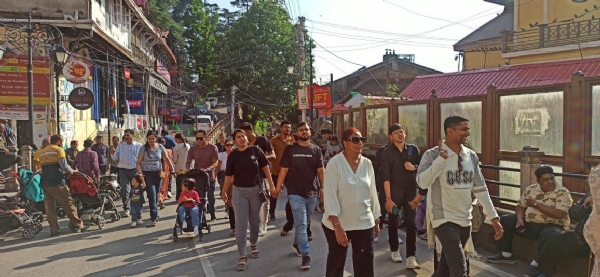 ہماچل میں سیاحوں کی آمد میں اضافہ ، شملہ میں 80 فیصد ہوٹل بک ہوئے
