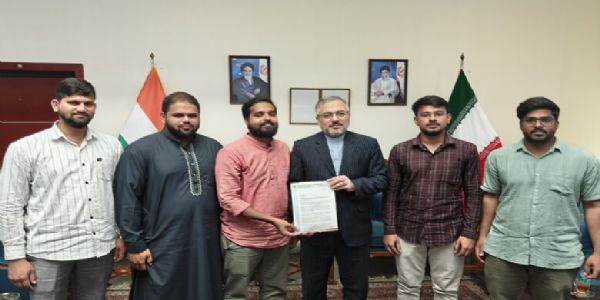 ایس آئی او تلنگانہ کے وفد کی قونصل جنرل ایران سے ملاقات ۔ ایرانی عوام کے ساتھ اظہارِ یکجہتی