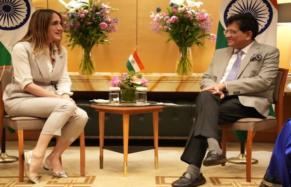 پیوش گوئل نے میلان میں اطالوی کاروباری رہنماؤں سے ملاقات کی