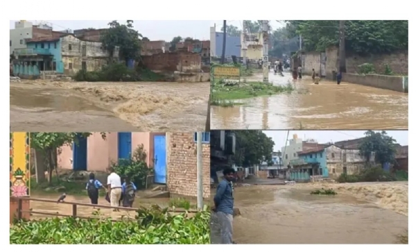 بہار کے نالندہ میں ندیوں کے پانی کی سطح بڑھنے سے ٹوٹاپشتہ