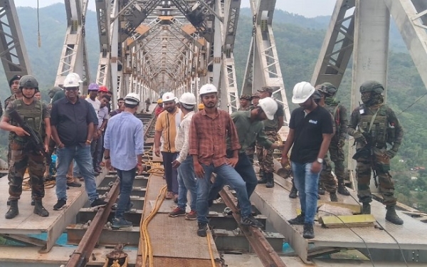 BRO and GRSE built bridge on road to Hot Springs in Ladakh