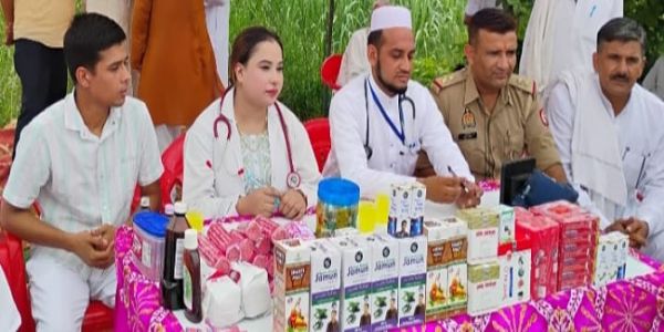 نانگل (باغپت) میں طبّی کانگریس کا مفت یونانی میڈیکل کیمپ منعقد