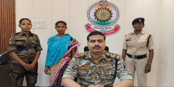 چھتیس گڑھ کے سکما سے خاتون نکسلائیٹ گرفتار، 5 لاکھ کا تھا انعام
