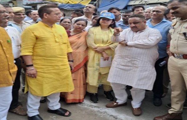 Khandelwal inspected Chawri Bazar, Sitaram Bazar area