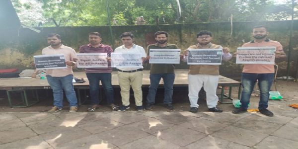 آسام میں غریبوں کے گھروں کو بلڈوز کرنے کے خلاف جنتر منتر پر زبردست احتجاجی مظاہرہ