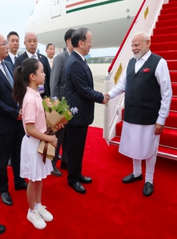 PM Modi arrived in Tianjin to attend SCO summit