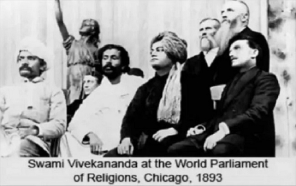 شکاگو مذہبی کانفرنس میں سوامی وویکانند۔