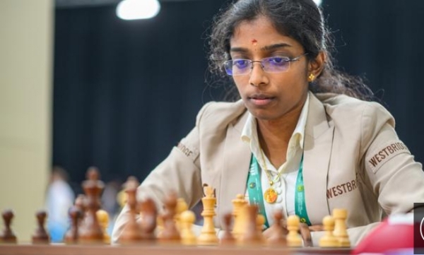 FIDE Grand Swiss 2025: Vaishali joint lead in womens category