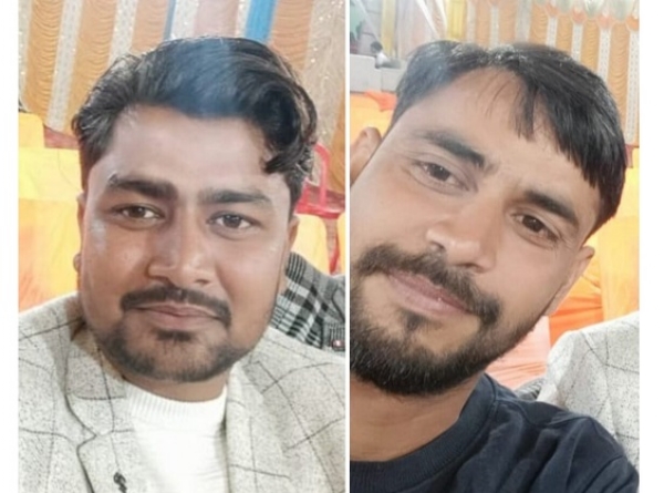 حادثے میں ہلاک دونوں دوست کی فائل تصویر