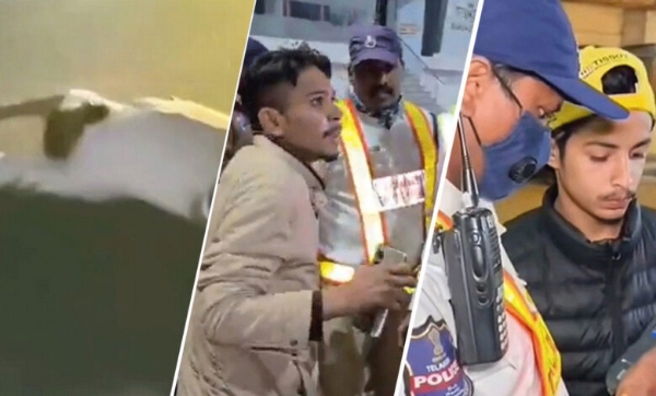 حیدرآباد میں نئے سال کا جشن۔ نشہ میں گاڑیاں چلانے والوں کیخلاف مہم