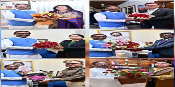 راجیہ سبھا کے رکن پارلیمنٹ اور دیگر عہدیداروں نے وزیر اعلی سورین سے ملاقات کی، نئے سال کی مبارکباد دی