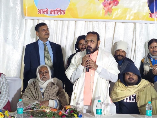 مسلم اکثریتی علاقہ نیو کریم گنج میں بہار اسمبلی کے اسپیکر ڈاکٹر پریم کمار کا شاندار استقبالیہ