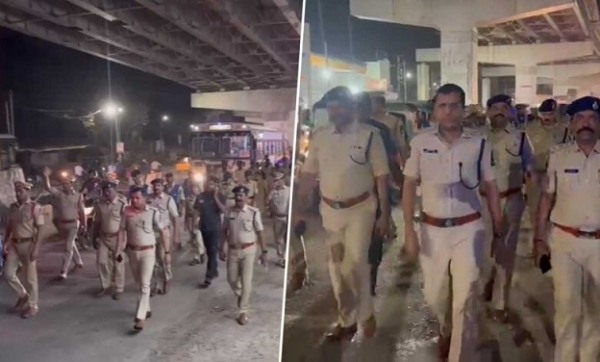 آپریشن کوچ کے تحت چارمینار زون میں فلیگ مارچ، 130 گاڑیاں ضبط