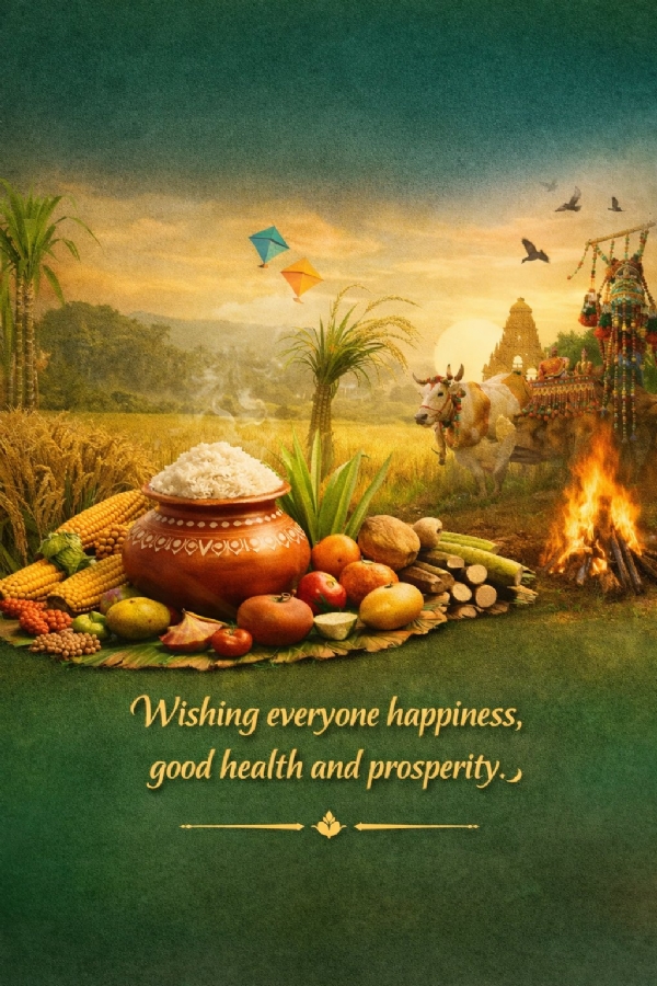 نائب صدر اور وزیر اعظم نے اہل وطن کو مکر سنکرانتی اور پونگل کی مبارکباد دی