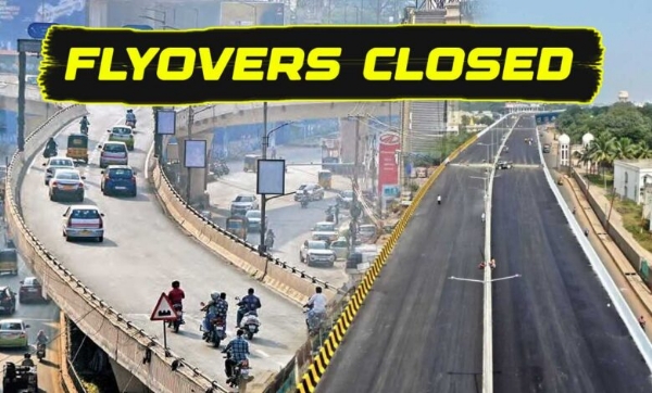 شب معراج  پر شہر کے اکثر فلائی اوورس بند مسدود