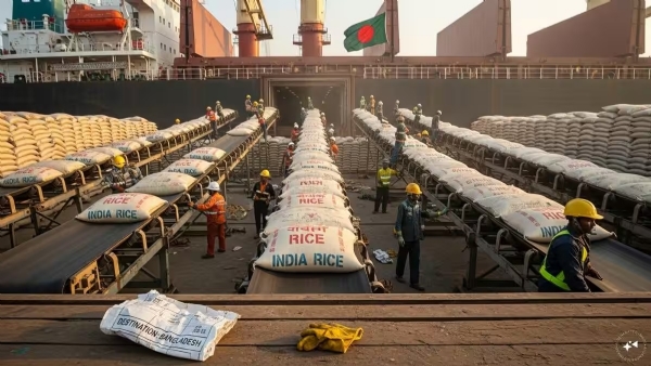 بنگلہ دیش نے ایک بار پھر ہندوستان سے چاول کی درآمد کی منظوری دے دی، ہلی لینڈ پورٹ پر تاجروں میں خوشی
