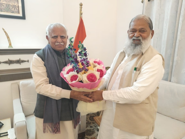 یمنا نگر: انل وج نے ہریانہ کے پاور پروجیکٹوں کو تیز کرنے کےلئے مرکزی وزیر سے ملاقات کی