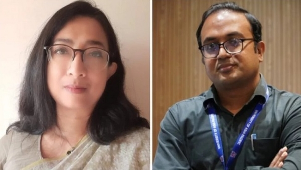 لائیکا بشیر اور ڈاکٹر اے ایس ایم محسن بائیں سے دائیں