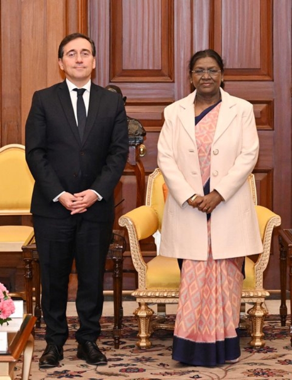 صدرجمہوریہ سے ا سپین کے وزیر خارجہ کی ملاقات