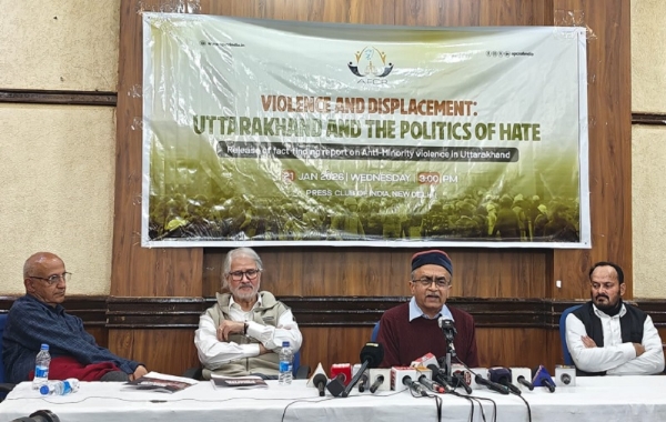 اتراکھنڈ میں مسلمانوں کے خلاف نفرت انگیز مہم اور مذہبی انتہا پسندی پر شدید تشویش۔ اے۔ پی۔ سی۔ آر کی چشم کشا فیکٹ فائنڈنگ رپورٹ جاری