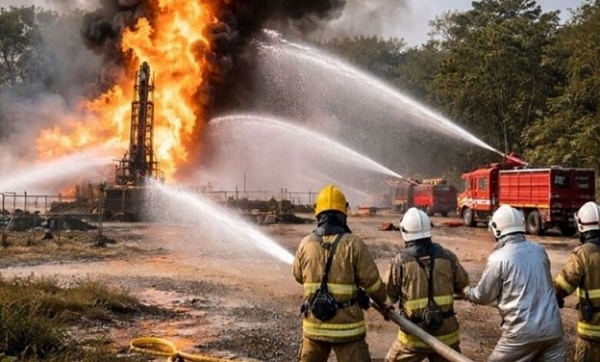 اے پی اواین جی سی کنویں میں لگی آگ کی شدت میں کمی اے پی اواین جی سی کنویں میں لگی آگ کی شدت میں کمی