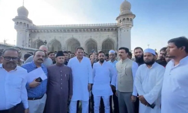 رمضان المبارک کی آمد سے قبل مکہ مسجد میں انتظامات کا جائزہ، وزیر اقلیتی بہبود کا دورہ رمضان المبارک کی آمد سے قبل مکہ مسجد میں انتظامات کا جائزہ، وزیر اقلیتی بہبود کا دورہ