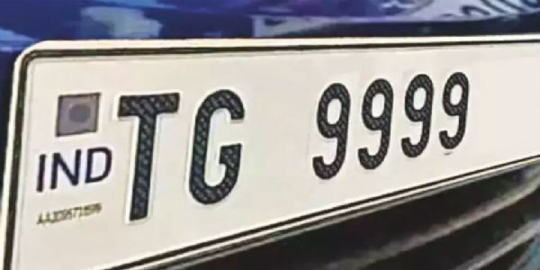 حیدرآباد میں فینسی نمبر 9999 کا نمبر 18 لاکھ میں فروخت