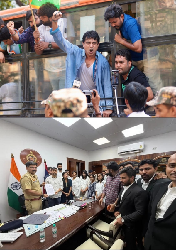 یوتھ کانگریس کا جنتر منتر تک مارچ، چیف الیکشن کمشنر کے استعفے کا مطالبہ یوتھ کانگریس کا جنتر منتر تک مارچ، چیف الیکشن کمشنر کے استعفے کا مطالبہ