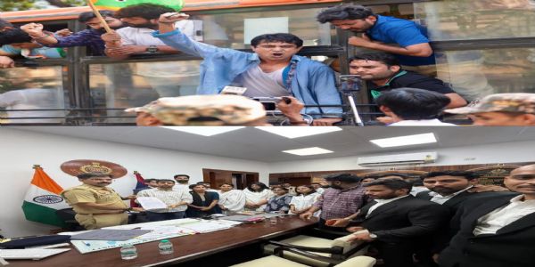 یوتھ کانگریس کا جنتر منتر تک مارچ، چیف الیکشن کمشنر کے استعفے کا مطالبہ