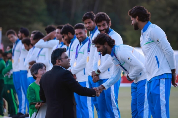 ایشین گیمز میں سونے کاتمغہ جیتنے پر جے شاہ کی بھارتی کرکٹ ٹیم کو مبارکباد