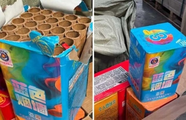 12 کروڑ کے چینی آتش بازی پکڑی گئی، ڈی آر آئی کا بڑا ایکشن