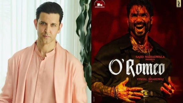 ریتک روشن نے شاہد کپور کے ایکشن ڈرامے ’او رومیو‘ کی تعریف کی