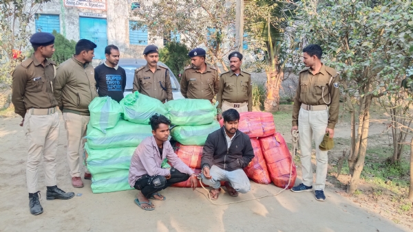 سمراہی میں امتناعی پولیس کی بڑی کارروائی، 45 کارٹن دیسی شراب کے ساتھ دو گرفتار