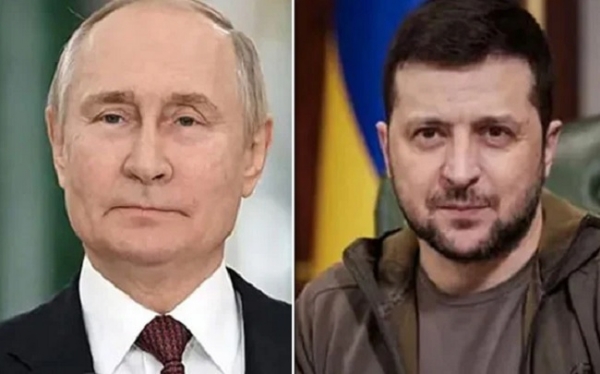 یوکرینی صدر زیلنسکی کا روسی صدر پوتن پر تیسری عالمی جنگ شروع کر نے کا الزام