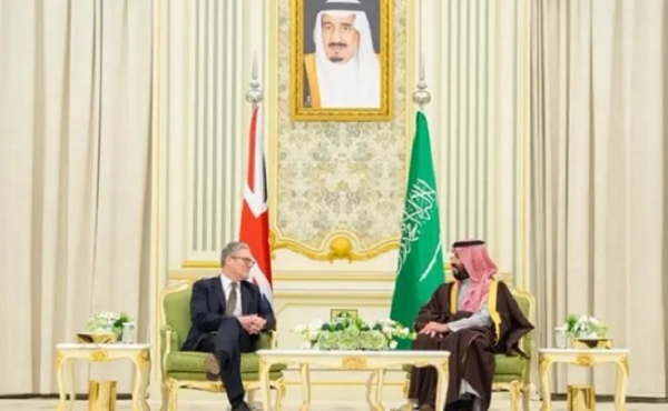 سعودی ولی عہد اور برطانوی وزیر اعظم کے درمیان دو طرفہ تعاون پر بات چیت