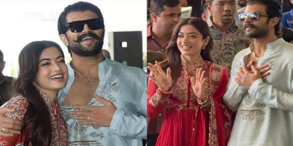 رشمیکا مندانا اور وجے دیور کونڈا ہوائی اڈے پر ہاتھ پکڑے ہوئے نظر آئے