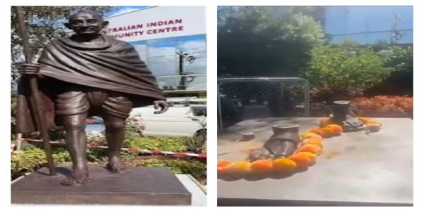 میلبورن میں مہاتما گاندھی کا مجسمہ چوری، بھارت کی جانب سے شدید مذمت