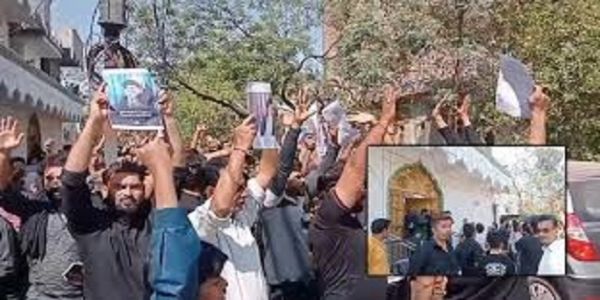 بھوپال میں ایران کے سپریم لیڈر خامنہ ای کی موت پر ماتم، امریکہ-اسرائیل کے خلاف نعرے لگے