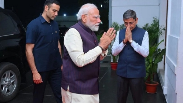 وزیر اعظم نریندر مودی چنئی میں۔