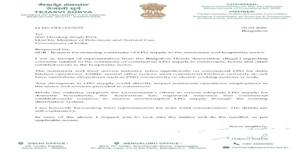 بنگلورو کی ہوٹل انڈسٹری ایل پی جی کی قلت کی وجہ سے بحران کا شکار ہے، مرکز سے فوری طور پر سپلائی بحال کرنے کا مطالبہ