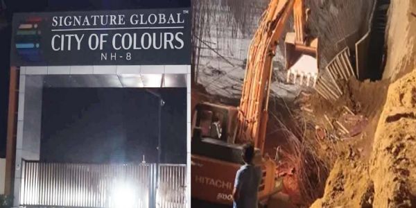 گروگرام: سدھراولی میں سگنیچر گلوبل کمپنی کی تعمیراتی سائٹ پر حادثہ ،سات مزدوروں کی لاشوں کووطن واپسی کیلئے خاندان کا انتظار