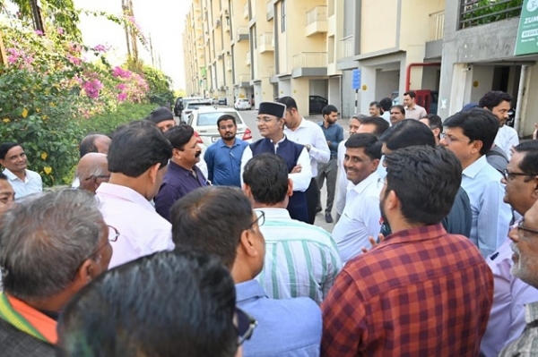 وزیر وشواس کیلاش سارنگ نے رچنا ٹاور کا دورہ کیا