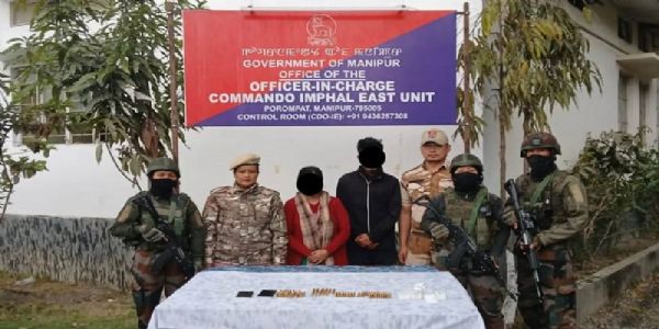 منی پور: عسکریت پسند تنظیم کے سی پی کے دو کیڈر گرفتار