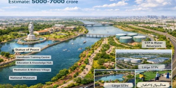 موسی ریور فرنٹ ڈیولپمنٹ پروجیکٹ کے پہلے مرحلہ کے منصوبوں کا خاکہ پیش