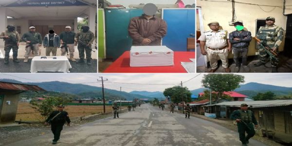 منی پور میں غیر قانونی ہتھیار، منشیات اور چوری میں ملوث تین افراد گرفتار