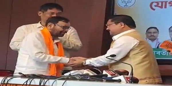 بھوپین رائے سوموا اے جی پی چھوڑ کر بی جے پی میں شامل