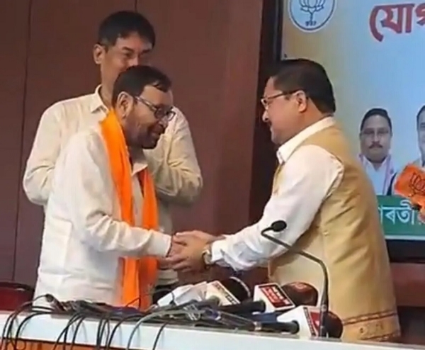 بھوپین رائے سوموا اے جی پی چھوڑ کر بی جے پی میں شامل