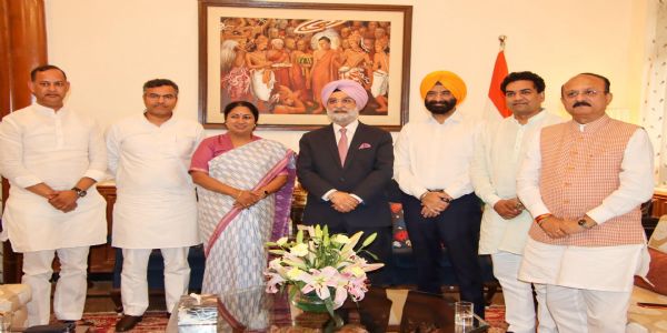 وزیر اعلیٰ نے اپنے وزراءکے ساتھ دہلی کے لیفٹیننٹ گورنر سے ملاقات کی۔